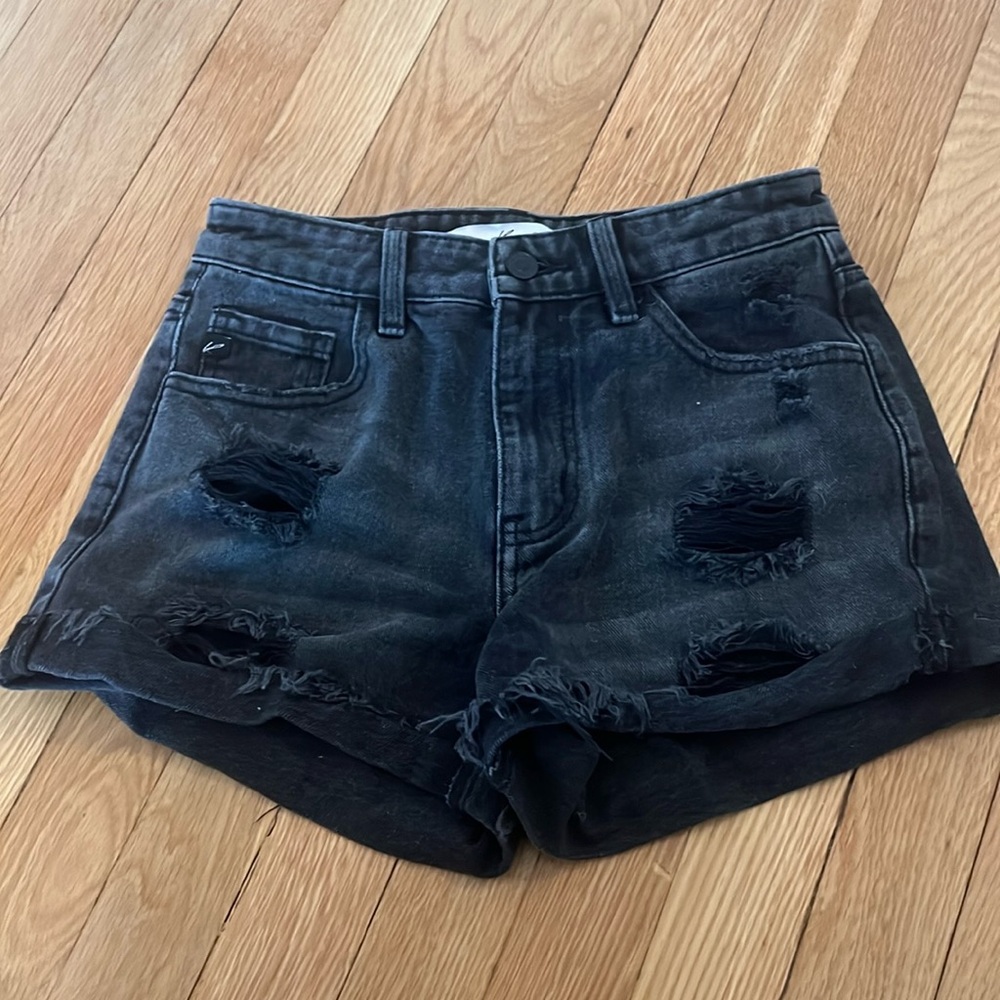 KanCan black jean shorts